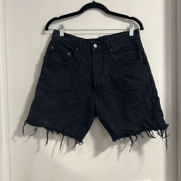 Lucky Black Jean Shorts - Picture 1 of 6